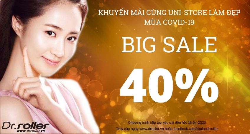 Khuyến Mãi Tháng 3 Giảm Đến 40% Cùng Bạn Làm Đẹp Mùa nCovid-19