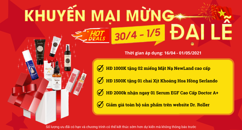 Kim lăn Dr. Roller tưng bừng khuyến mãi 30/4 và 1/5