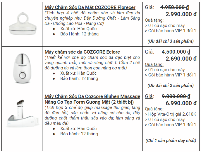 Black Friday khuyến mãi cực sốc máy chăm sóc da tại nhà cao cấp Hàn Quốc