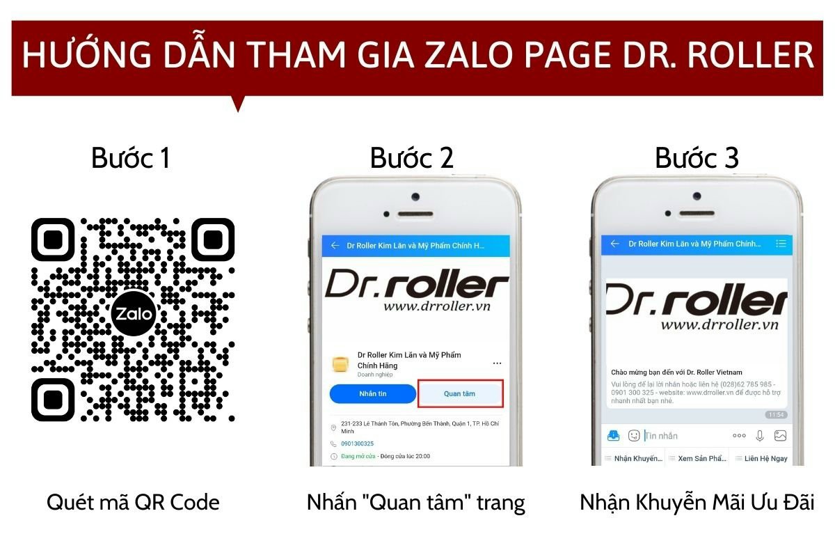 Hướng dẫn tham gia Zalo Page Dr.Roller