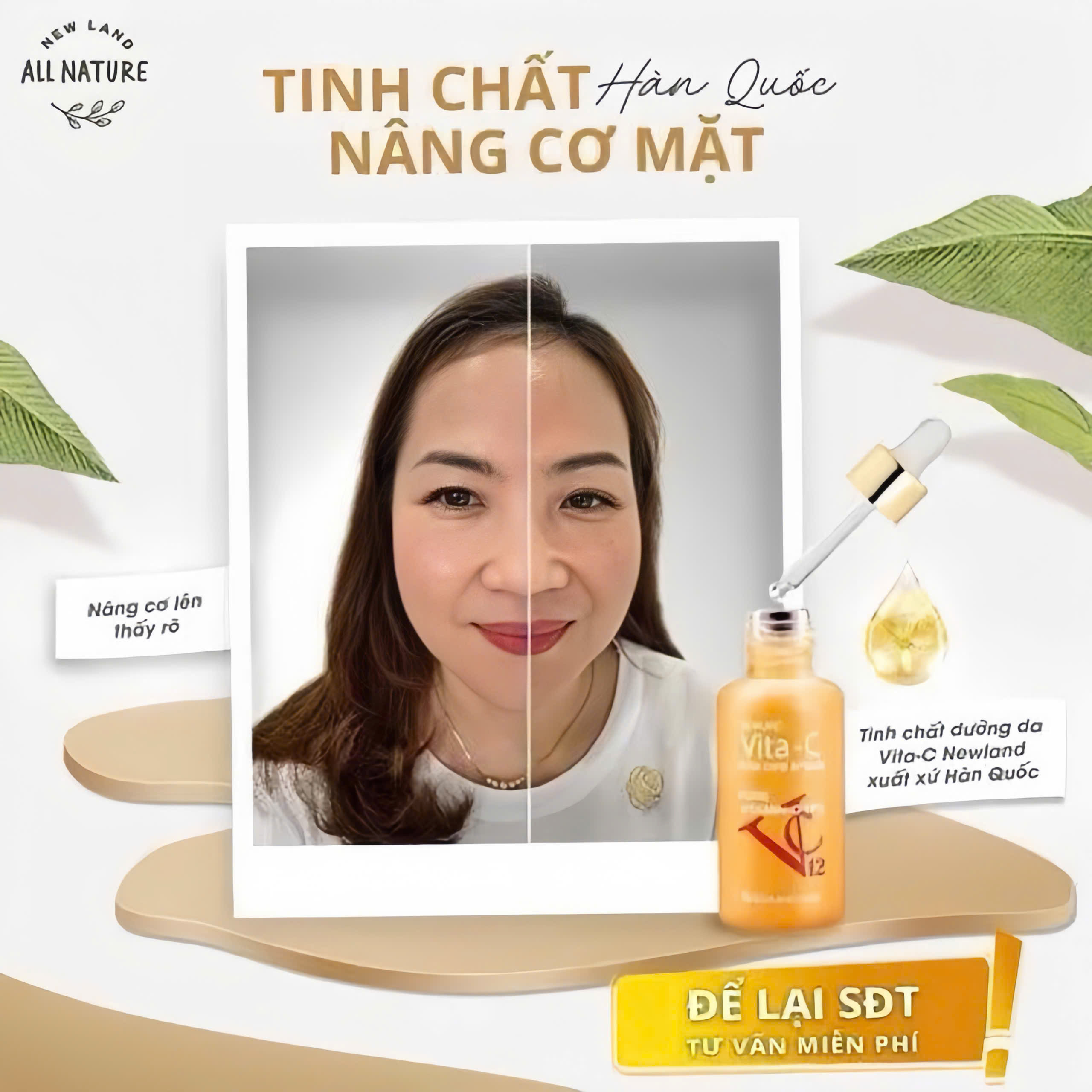 Tinh Chất Cô Đặc Dưỡng Da Vita-C Total Care Ampule Newland