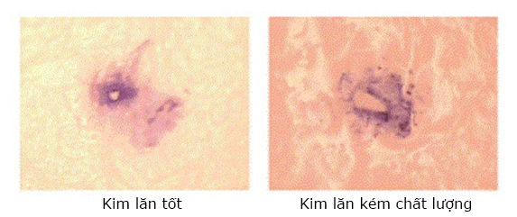 Kim lăn tốt tạo ra các tổn thương siêu nhỏ, kim lăn kém chất lượng gây ra các vết cắt trên da