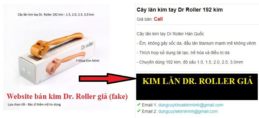 Kim lăn Dr. Roller giả nhái trên thị trường