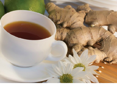 trà gừng trị sẹo