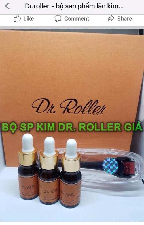 Bộ sản phẩm giả nhái fake thương hiệu Dr. Roller